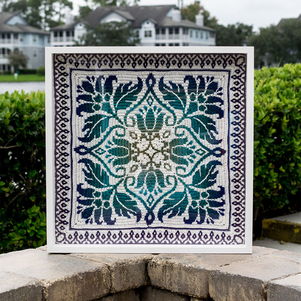 Petalique wall hanging — gemaakt met Scheepjes Petalique MAL Wandhanger Whirl / Whirlette