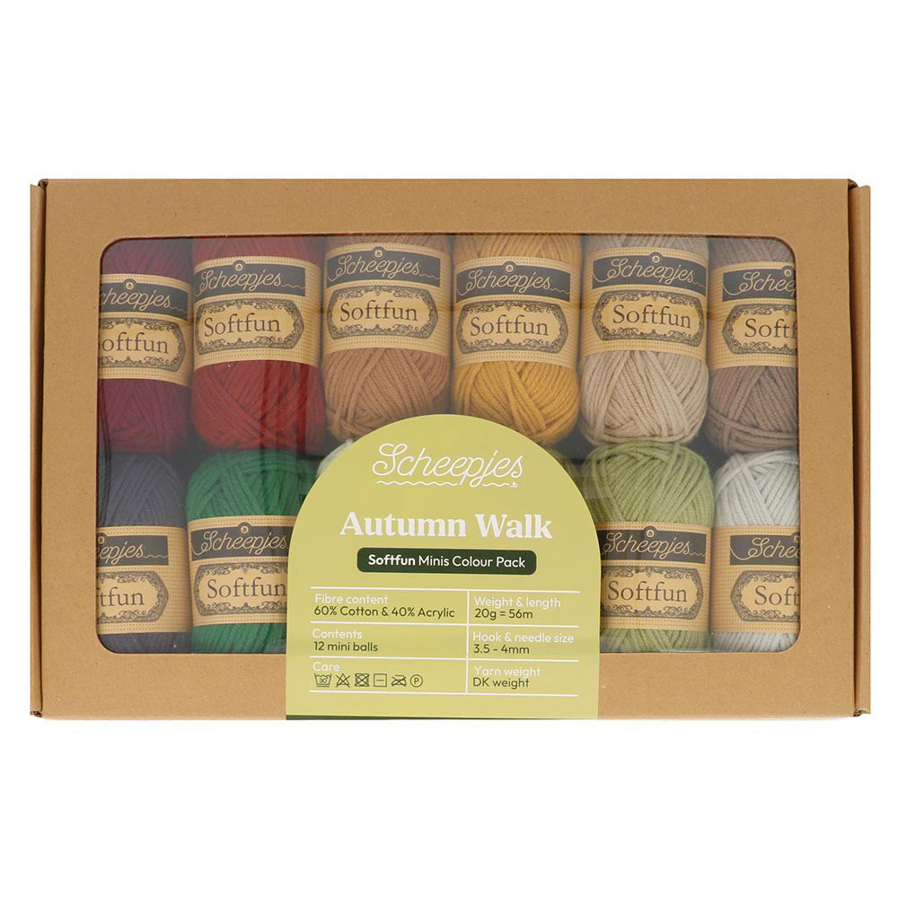 Scheepjes Softfun Colour Pack 12x20g Autumn Walk