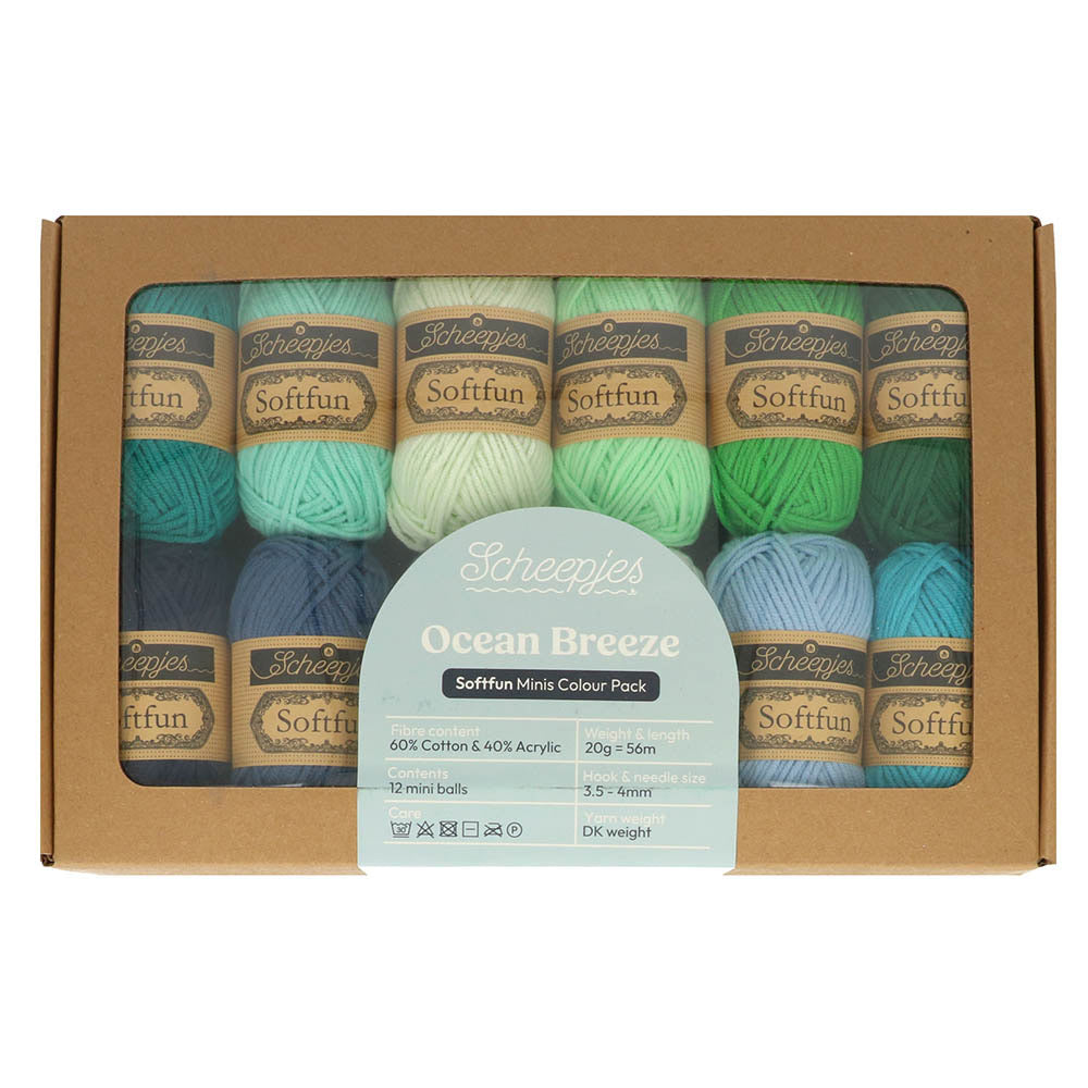 Scheepjes Softfun Colour Pack 12x20g Ocean Breeze