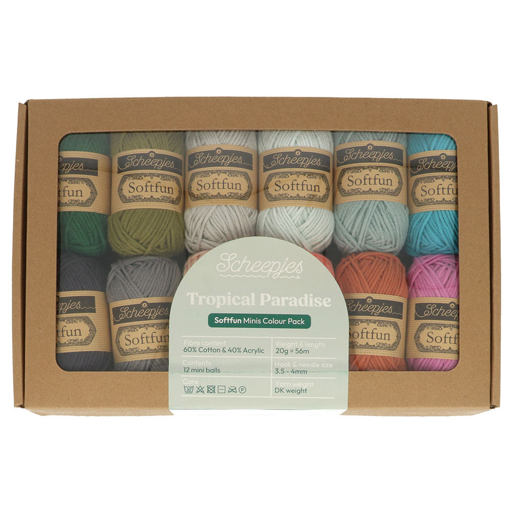 Scheepjes Softfun Colour Pack 12x20g Tropical Paradise