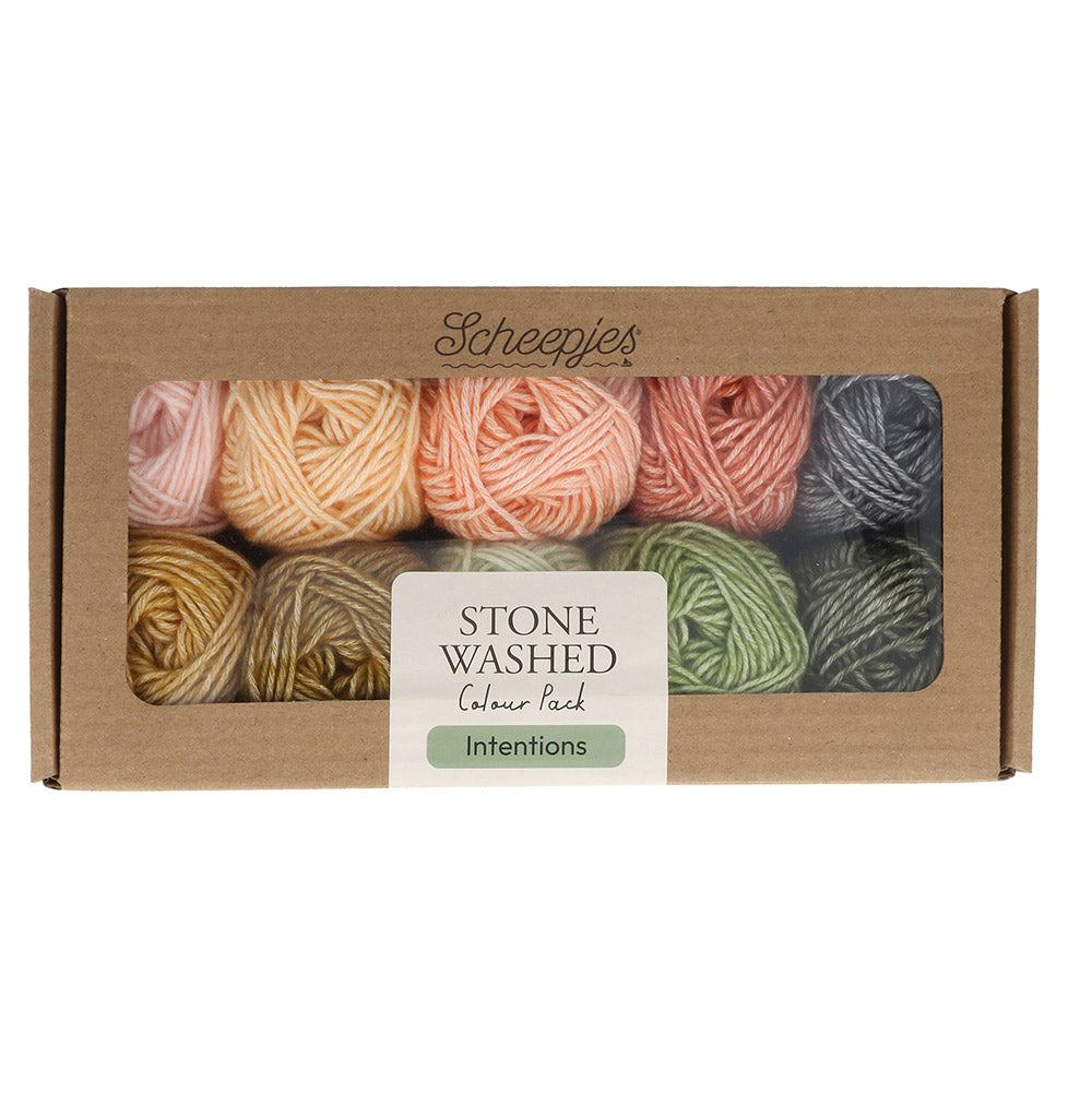 Groot — gemaakt met Scheepjes Stone Washed Colour Pack Intentions