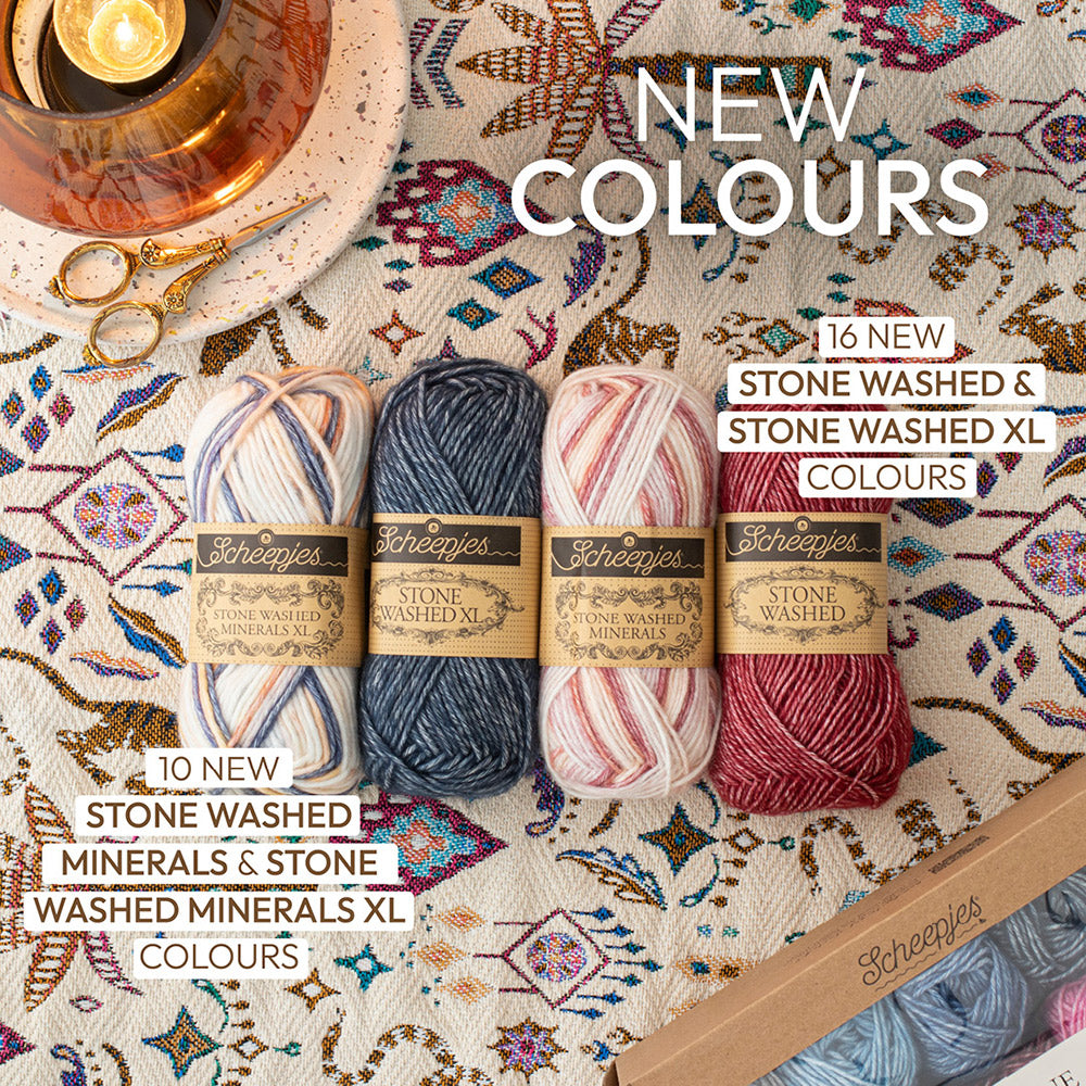 Scheepjes Stone Washed Minerals 913 Malachite Vale - Sw nc launch jan minerals — gemaakt met Scheepjes Stone Washed Minerals