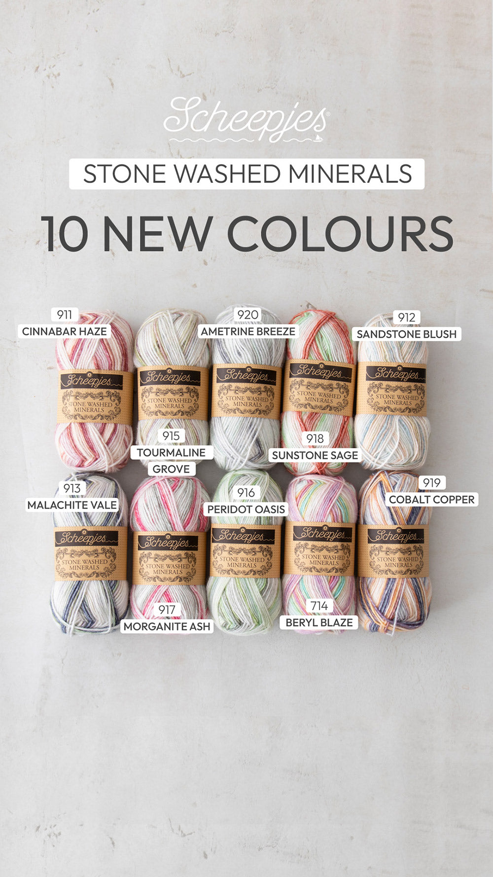 Scheepjes Stone Washed XL Minerals 918 Sunstone Sage - Sw nc launch story jan minerals — gemaakt met Scheepjes Stone Washed XL Minerals (2)