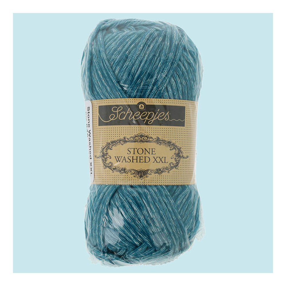 Scheepjes Stone Washed XXL 845 Blue Apatite - Scheepjes Stone Washed XXL