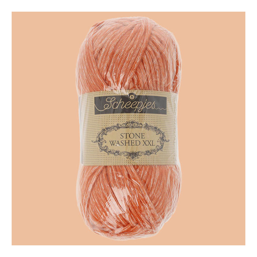 Scheepjes Stone Washed XXL 856 Coral - Scheepjes Stone Washed XXL
