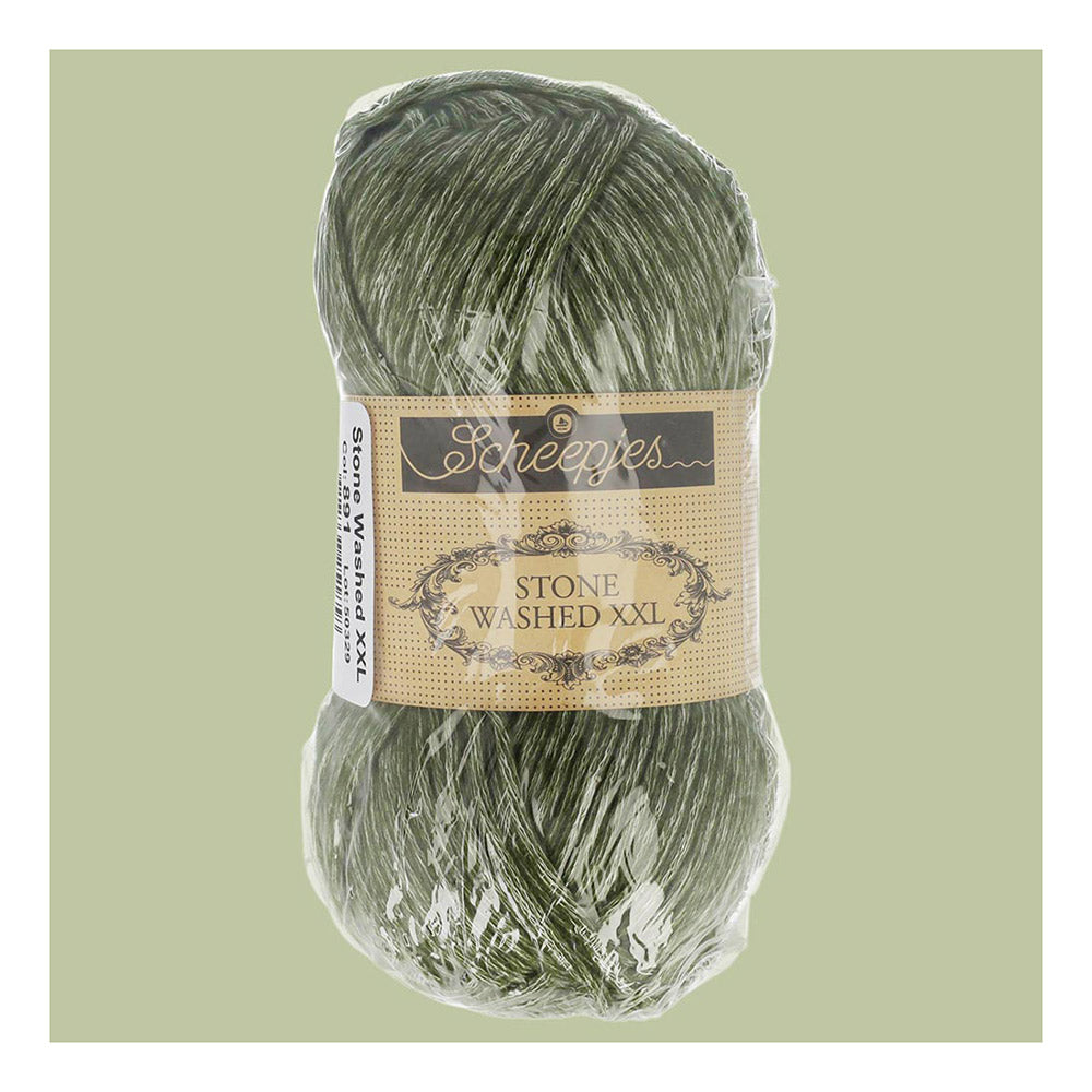 Scheepjes Stone Washed XXL 891 Chlorite Green - Scheepjes Stone Washed XXL