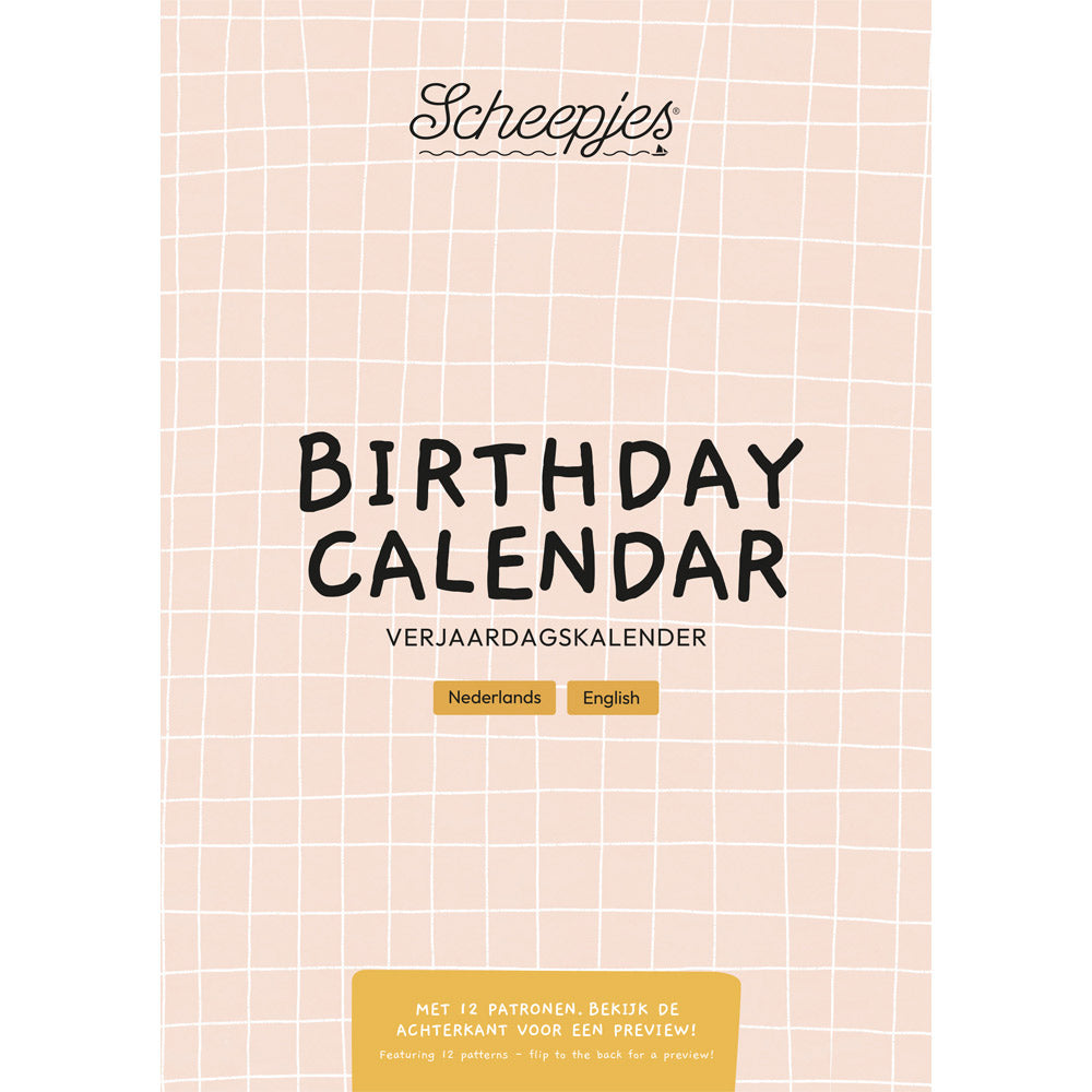 Scheepjes Verjaardagskalender NL-EN
