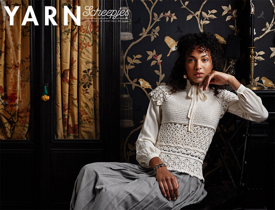 Scheepjes yarn bookazine romance eaton top by yessabett buen — gemaakt met Scheepjes YARN Bookazine