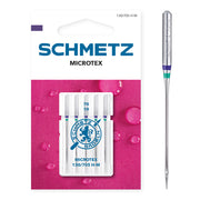 Schmetz Microtex Naalden Dikte 70 - 1 x 5 Naalden op kaart
