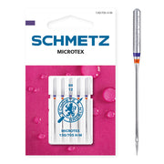 Schmetz Microtex Naalden Dikte 80 - 1 x 5 Naalden op kaart