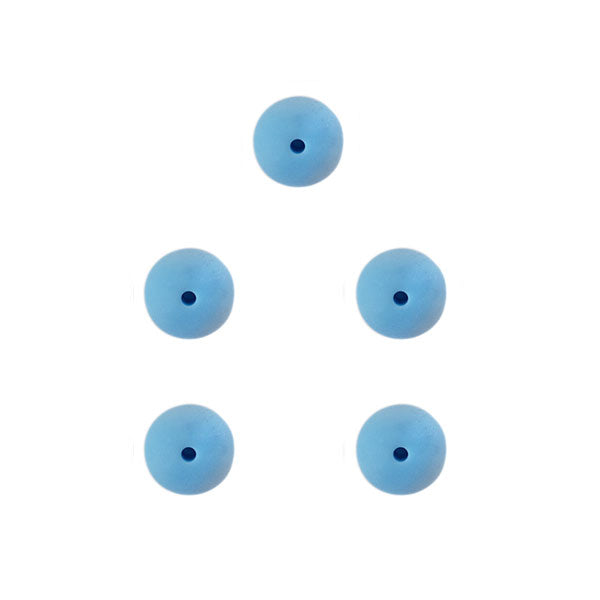 Durable Siliconen Kralen 12mm 5 stuks 298 Blue