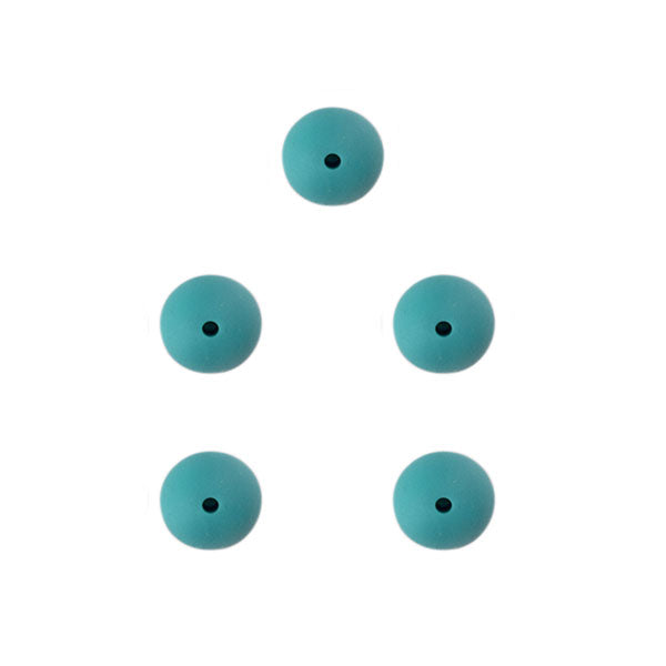 Durable Siliconen Kralen 12mm 5 stuks 325 Dark Green