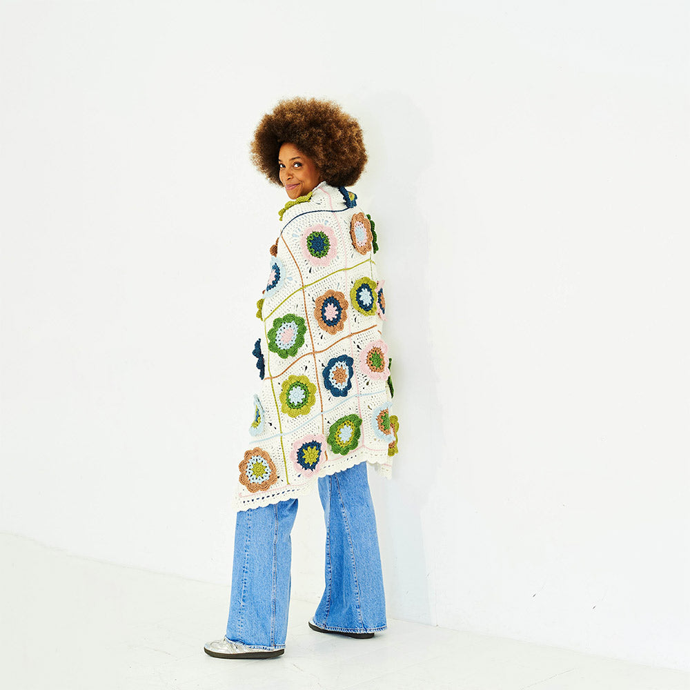 Cosy garden blanket — gemaakt met Softie Cosy Garden Blanket Haakpakket