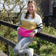 Striped Jumper Color Block Super Amazing Breipatroon (Digitaal)
