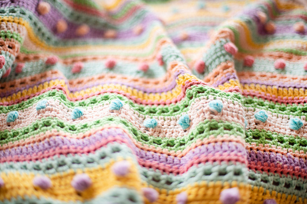 Striped Dot Baby Deken Haakpakket (9)