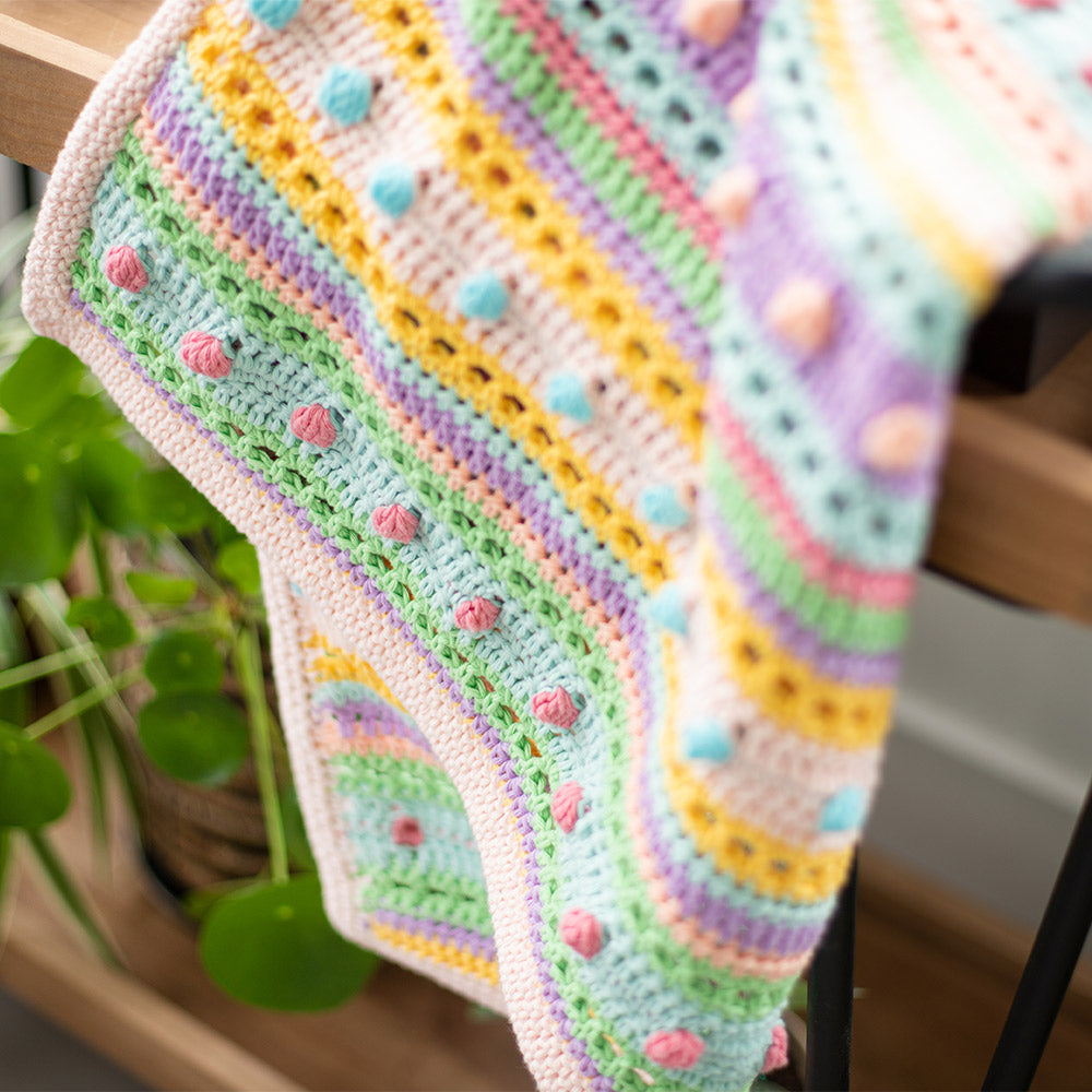 Striped Dot Baby Deken Haakpakket (4)