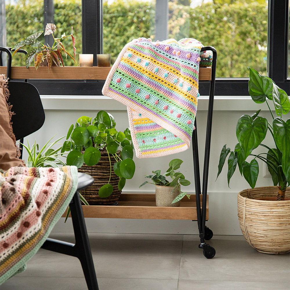Striped Dot Baby Deken Haakpakket (2)