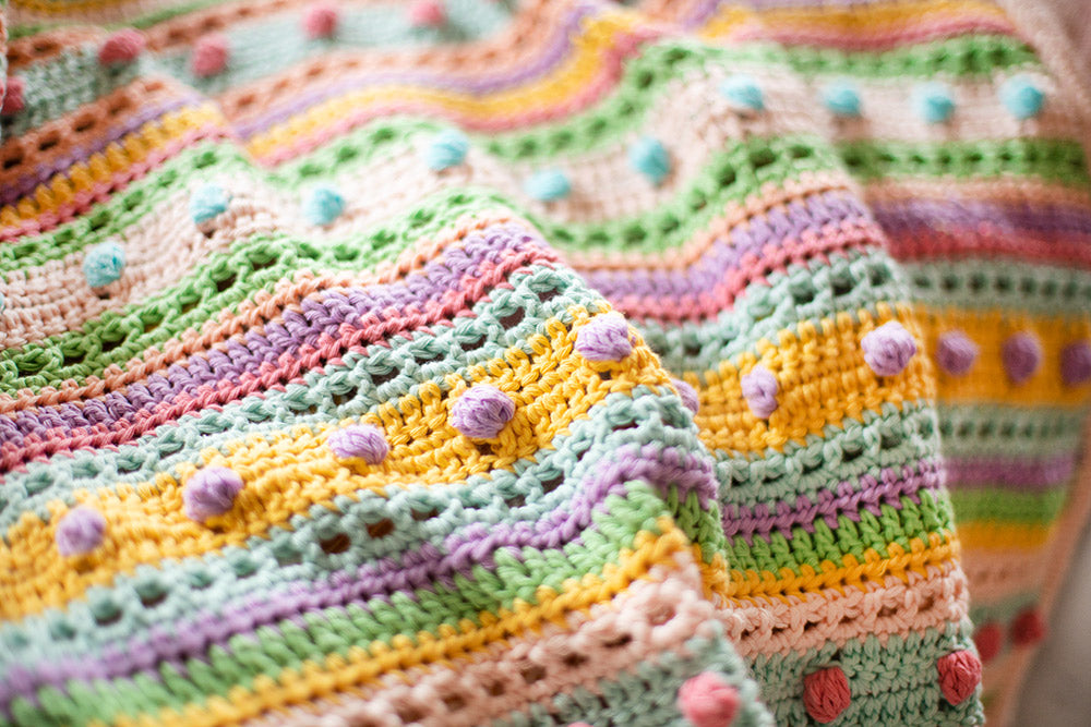 Striped Dot Baby Deken Haakpakket (10)