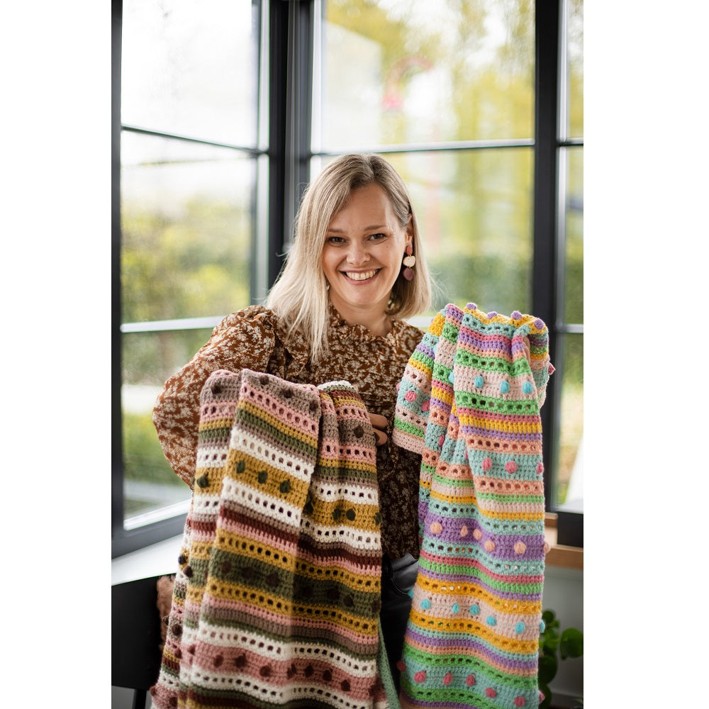 Striped Dot Deken Haakpakket (2)