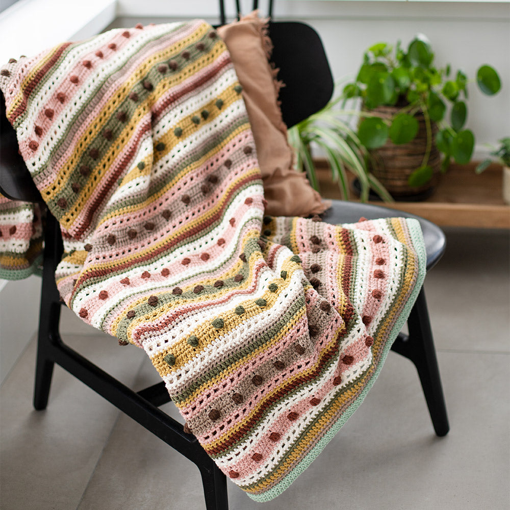 Striped Dot Deken Haakpakket (3)