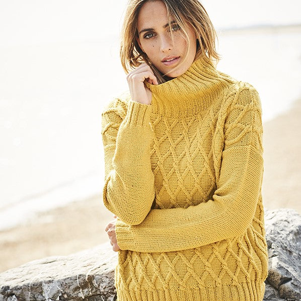 Breipatroon stylecraft bellissima dk no trui en vest met kab — gemaakt met Stylecraft Bellissima DK