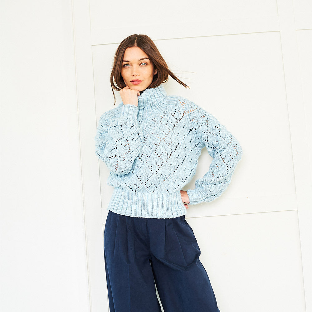 Stylecraft breipatroon Softie Polo- and Round Neck Sweater (2 designs) (2)