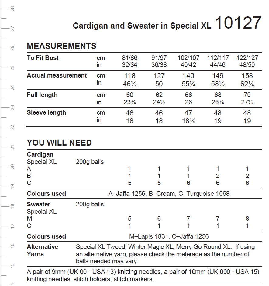 Stylecraft breipatroon Special XL Cardigan & Sweater (2 designs) (2)