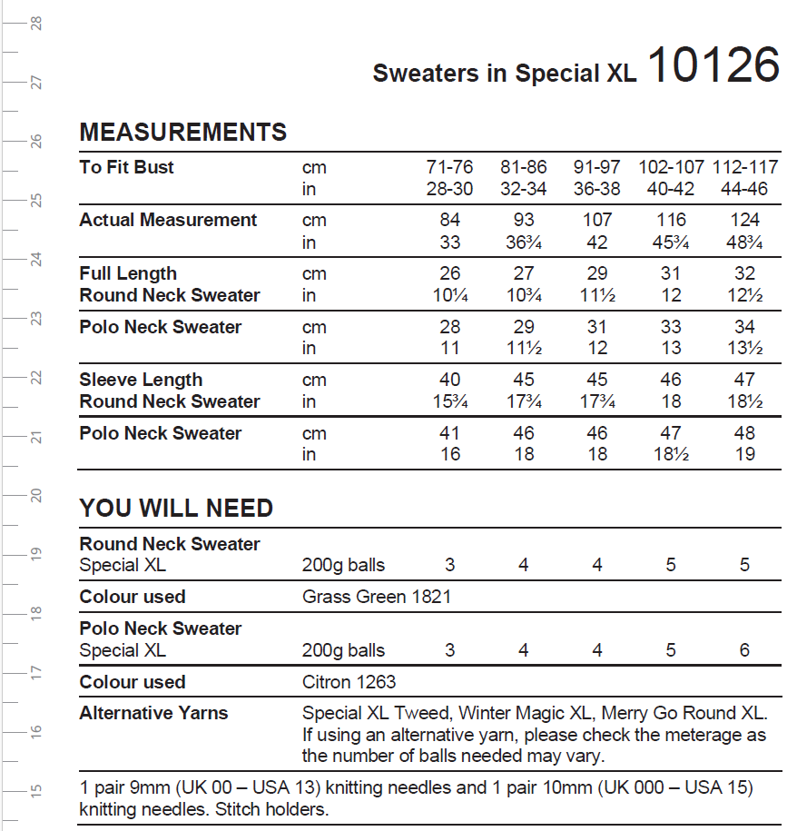 Stylecraft breipatroon Special XL Round & Polo Neck Sweater (2 designs) (2)