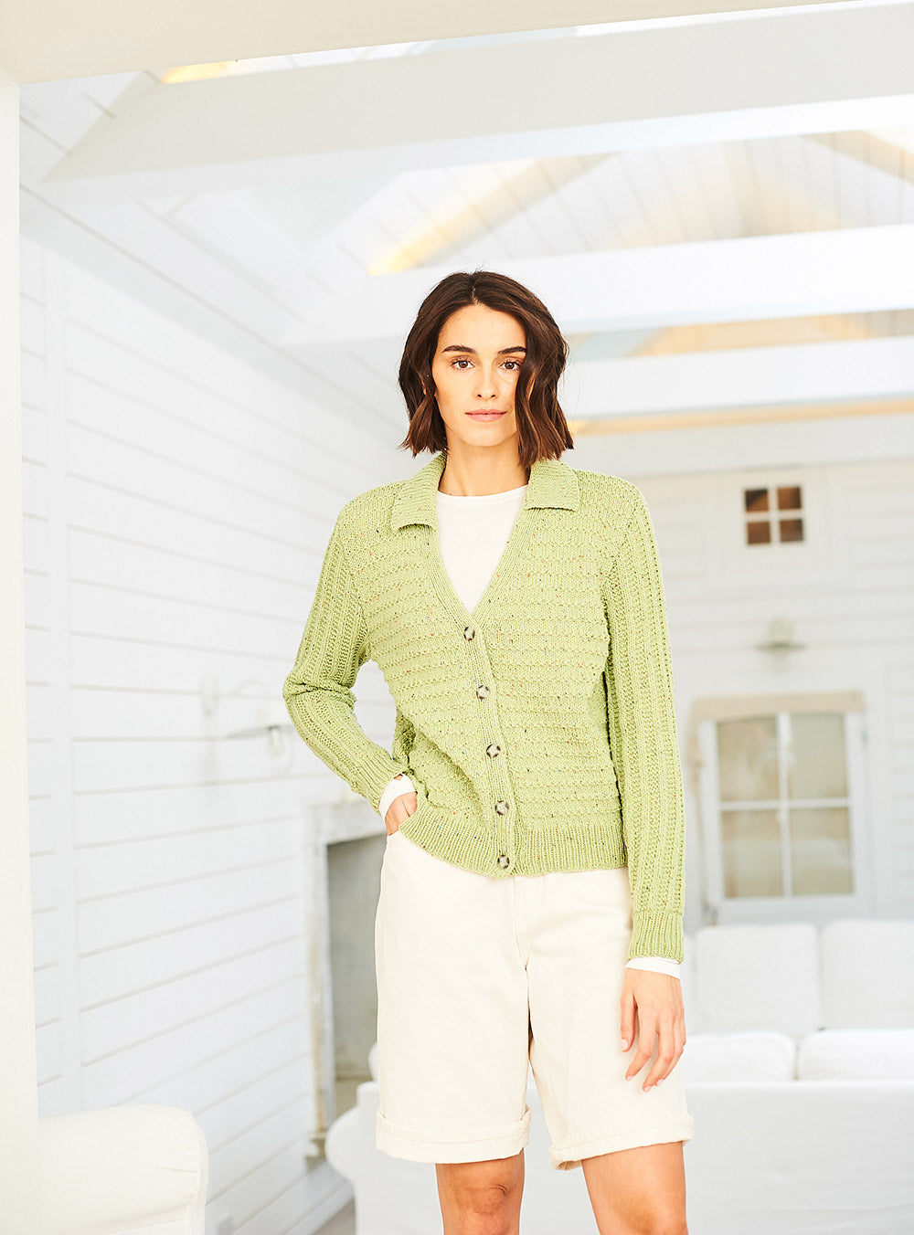 Stylecraft Cardigan and Waistcoat in ReCreate DK 10062 (2)