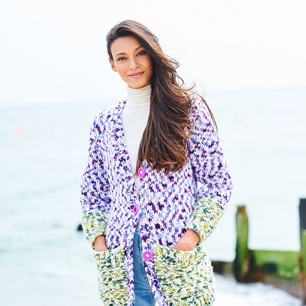 Ah col — gemaakt met Stylecraft Colour Code XL Vesten Breipatroon