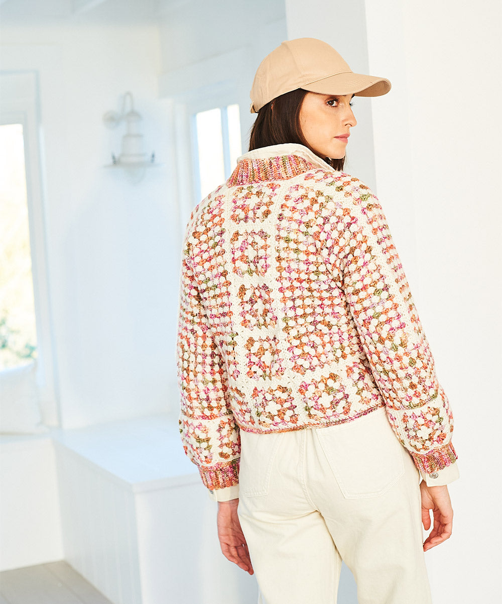 Stylecraft Crochet Hexagon Cardigan in Batik Elements Swirl DK & Life DK (2)