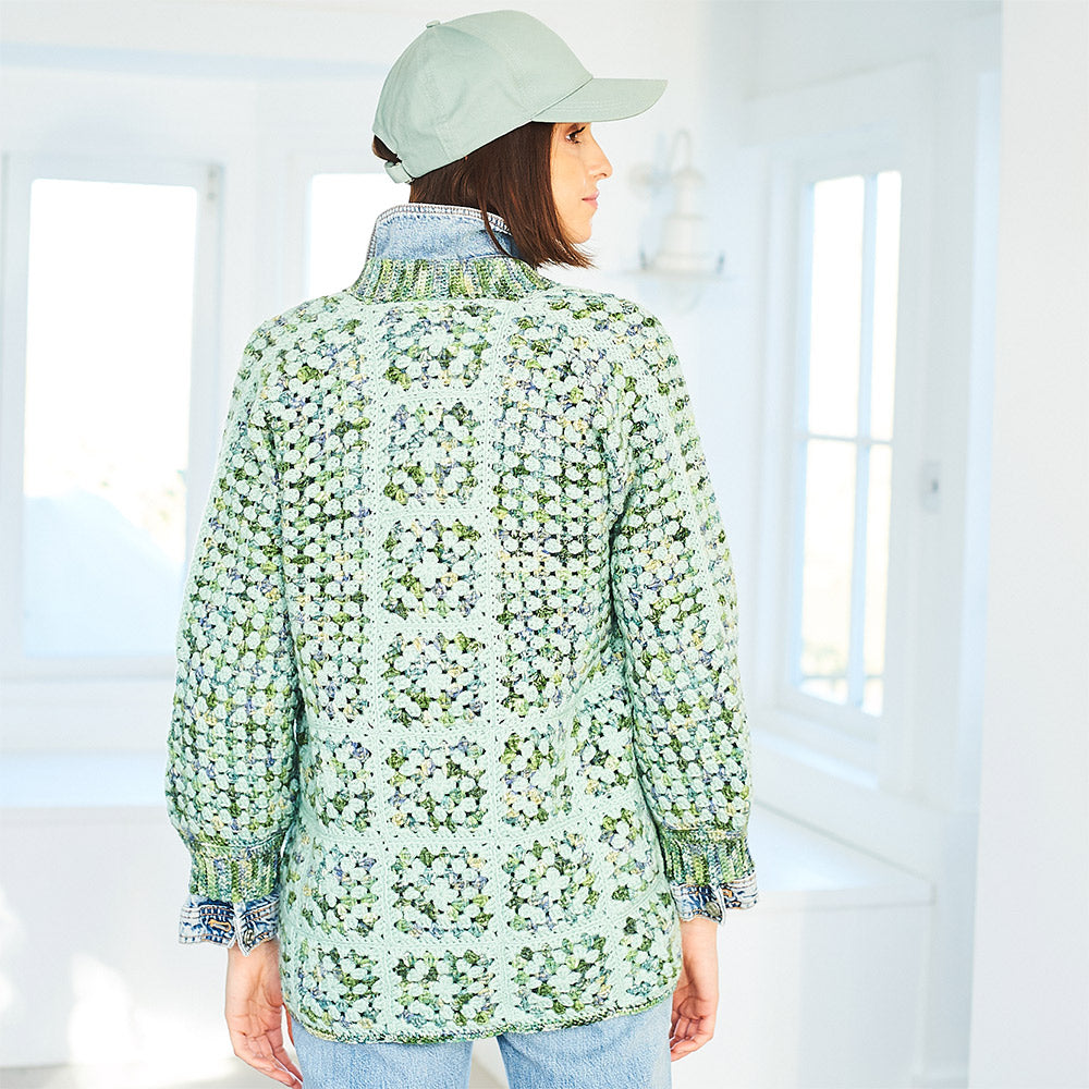 Stylecraft Crochet Hexagon Cardigan in Batik Elements Swirl DK & Life DK (3)