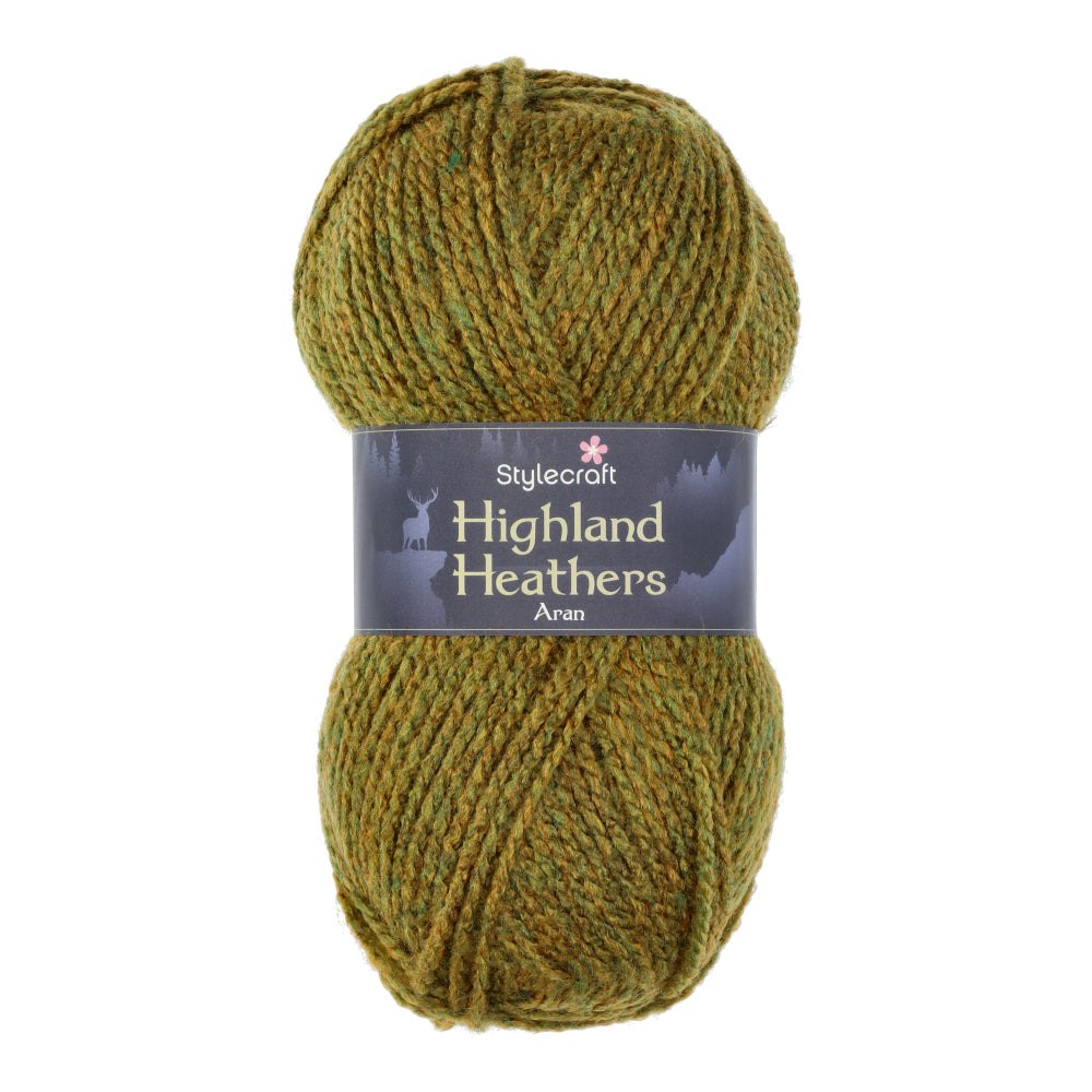 Stylecraft Highland Heathers Aran 3743 Gorse