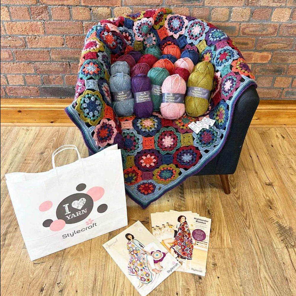 Highlander make along — gemaakt met Stylecraft - Highlander Blanket & Cushion Haakpakket
