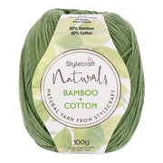 Stylecraft Naturals - Bamboo + Cotton DK 7126 Spring Green