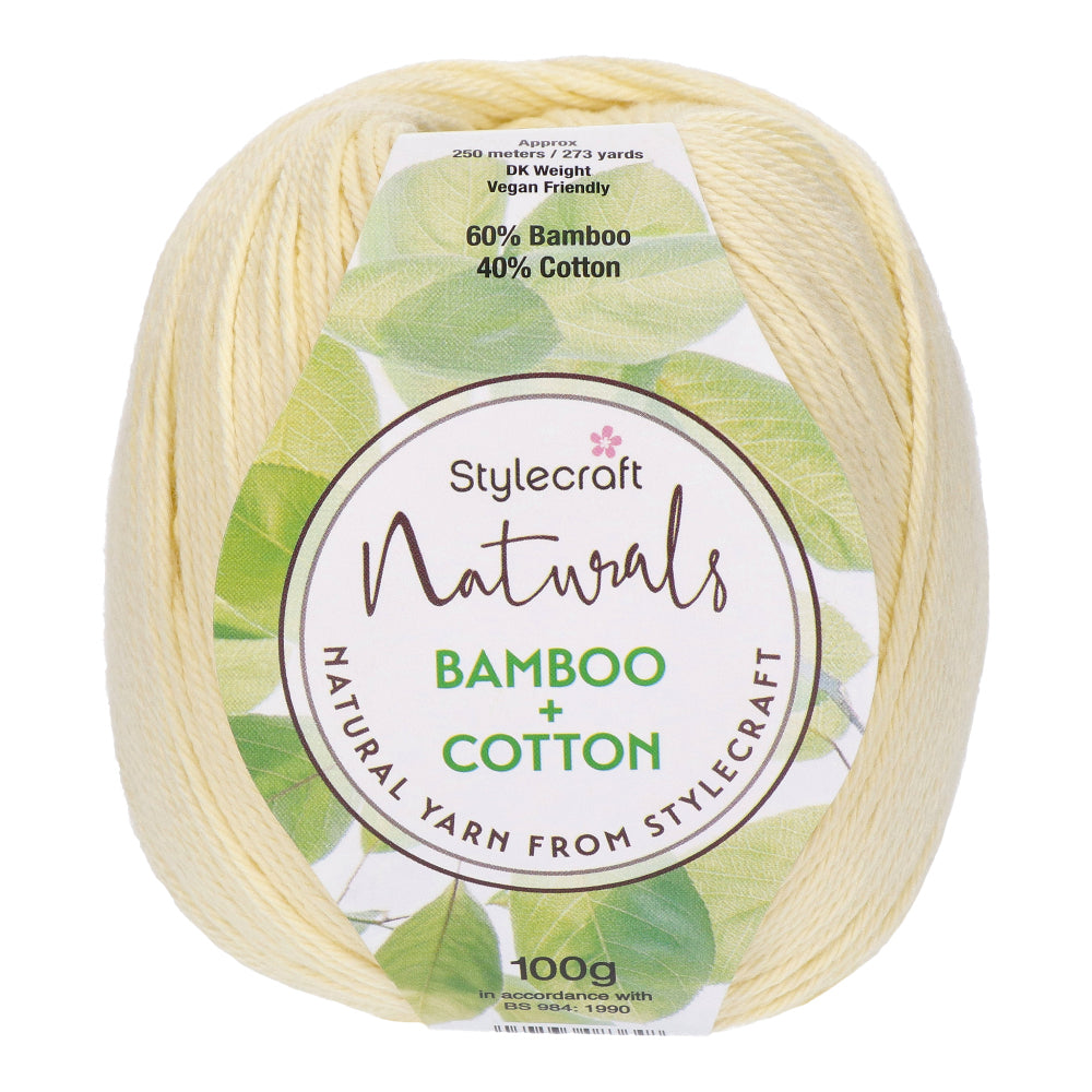 Stylecraft Naturals - Bamboo + Cotton DK 7129 Buttermilk