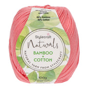 Stylecraft Naturals - Bamboo + Cotton DK 7134 Coral