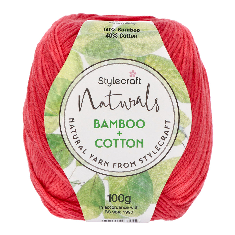 Stylecraft Naturals - Bamboo + Cotton DK 7135 Azalea