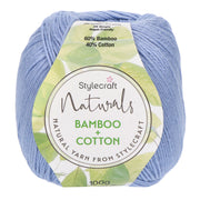 Stylecraft Naturals - Bamboo + Cotton DK 7140 Cornflower