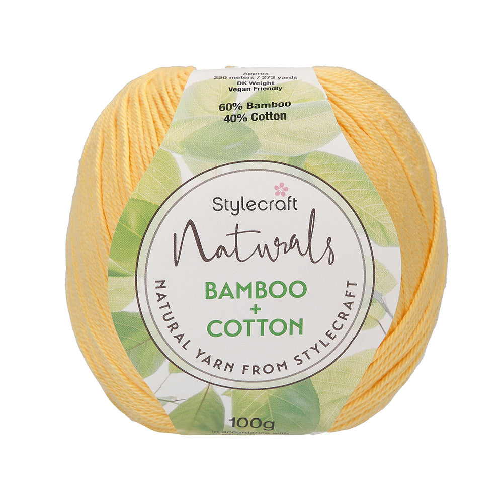 Stylecraft Naturals - Bamboo + Cotton DK 7251 Daffodil