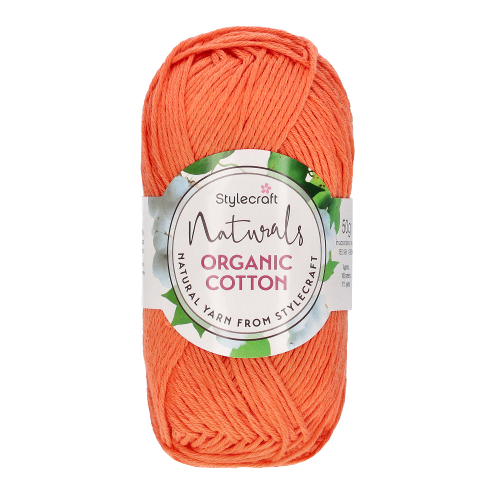 Stylecraft Naturals - Organic Cotton DK 7181 Carrot