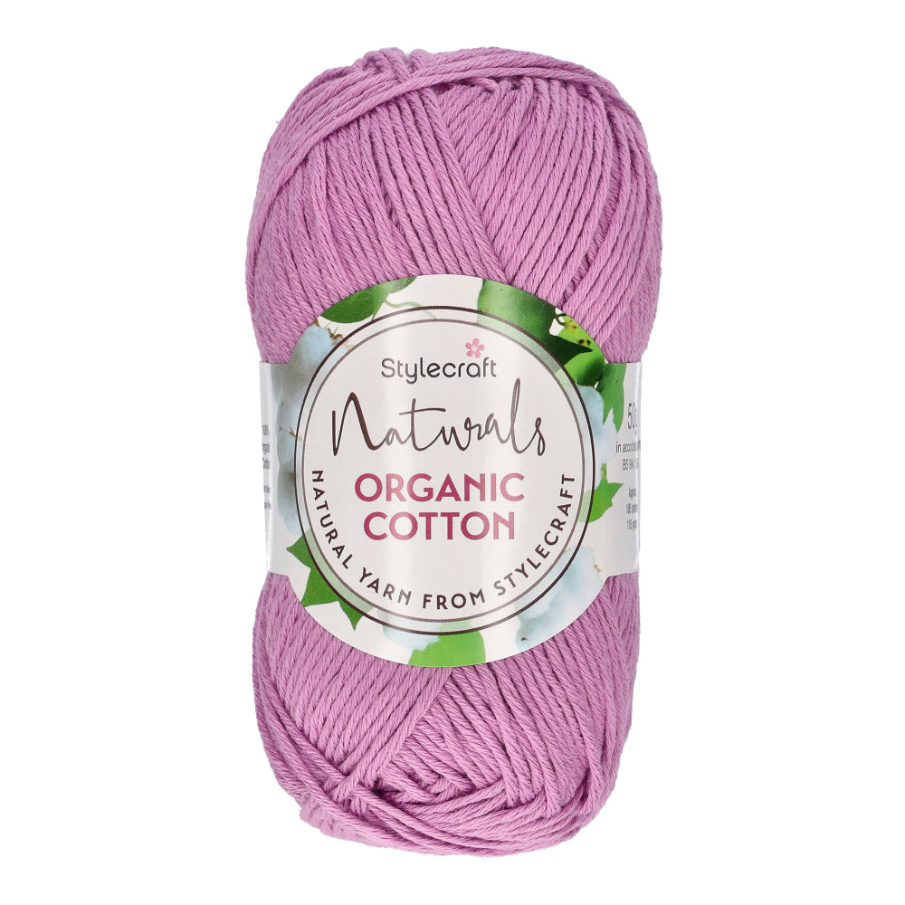 Stylecraft Naturals - Organic Cotton DK 7184 Mauve