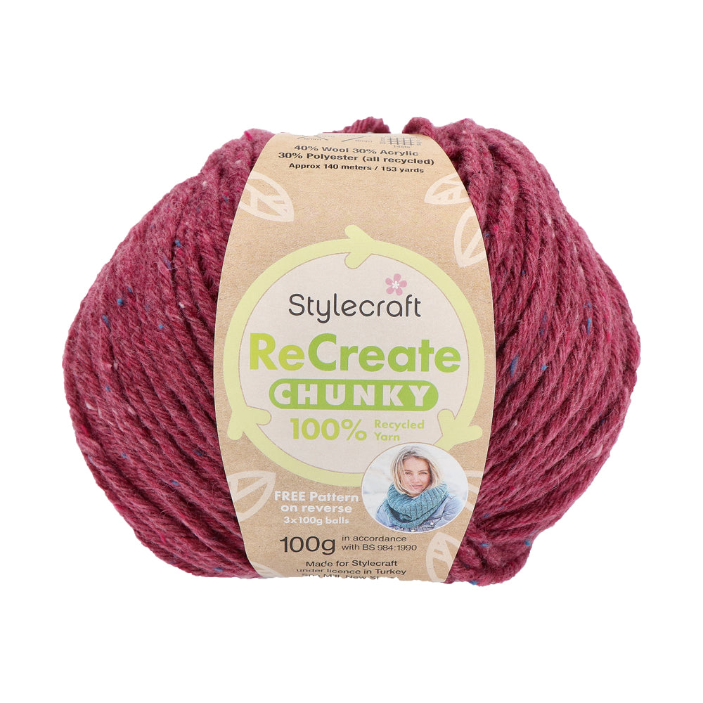 Stylecraft Recreate Chunky 1942 Cherry
