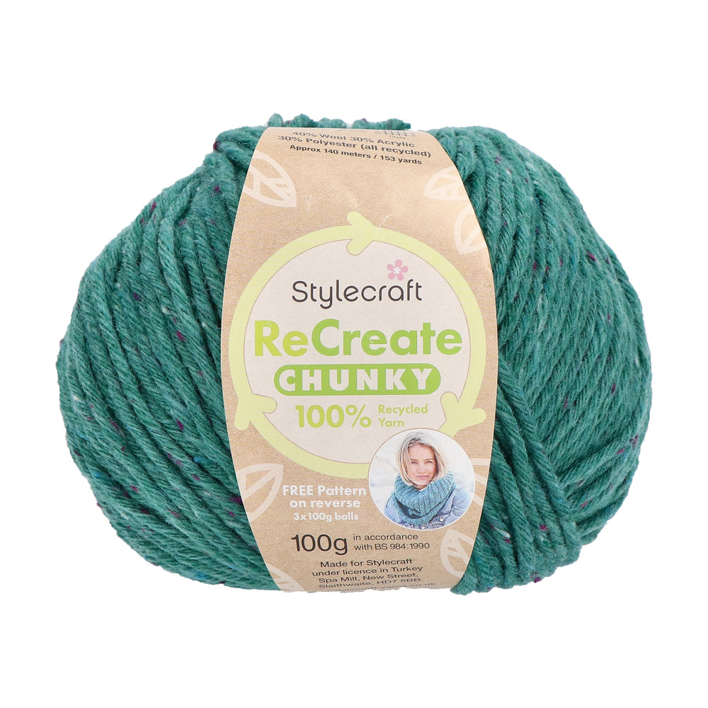 Stylecraft Recreate Chunky 3375 Teal