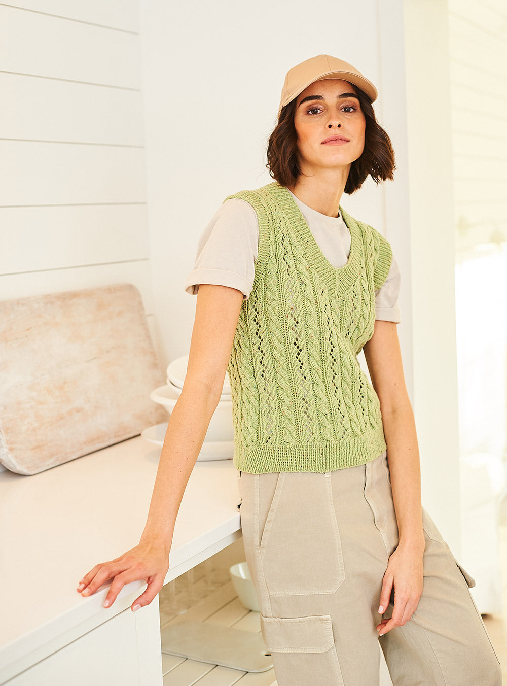 Stylecraft Round & V Neck Tank Tops in ReCreate DK 10061 (2)