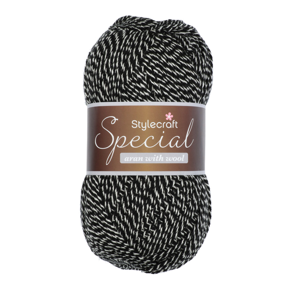 Stylecraft Special Aran with Wool - Marl shades 5512 Magpie Marl