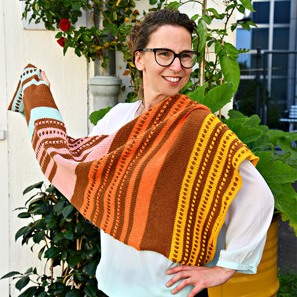 Retro — gemaakt met Sweet Seventies Omslagdoek Breipakket (5)
