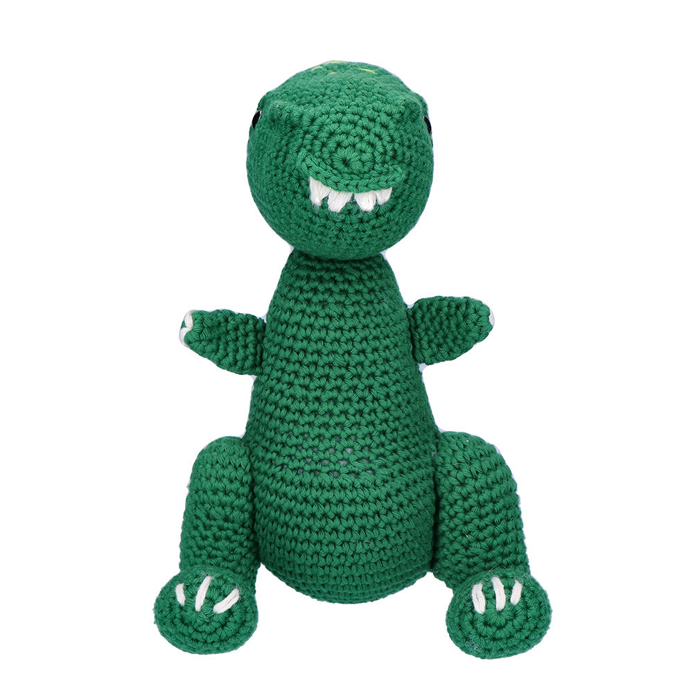 Rex front — gemaakt met T-Rex Dino Haakpakket