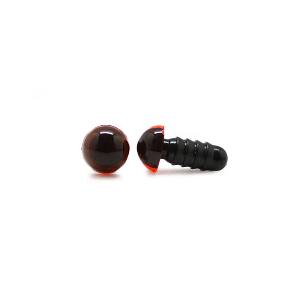 Veiligheidsogen Transparant Oranje 8mm per paar