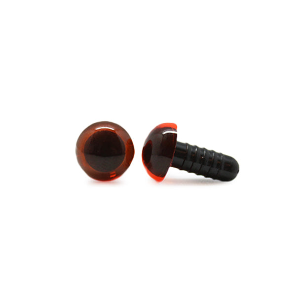 Veiligheidsogen Transparant Oranje 12mm per paar